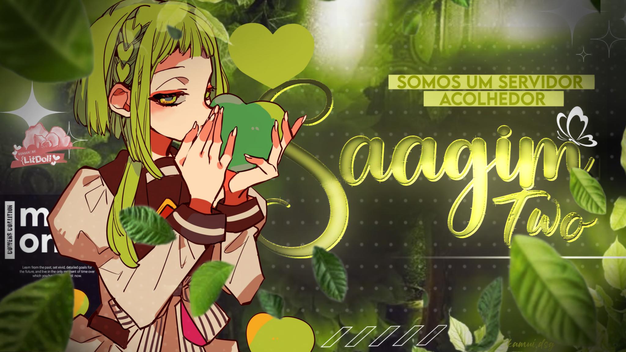 Discovery splash banner for SaagimTwO 🍥 • Jogos & Bate-papo • Tag: 𝐒ᵗ • Animes #6K Discord server