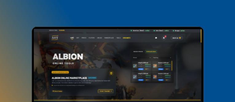 Discovery splash banner for Albion Online Tools Discord server