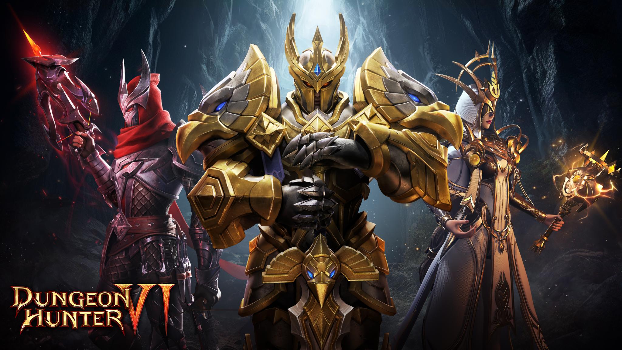 Discovery splash banner for Dungeon Hunter 6 Discord server