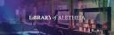 Discovery splash banner for Library of Aletheia Discord server