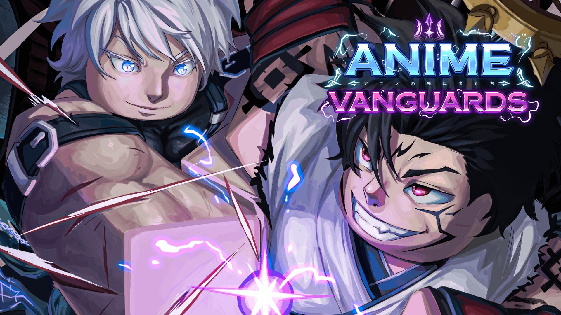 Discovery splash banner for Anime Vanguards Discord server