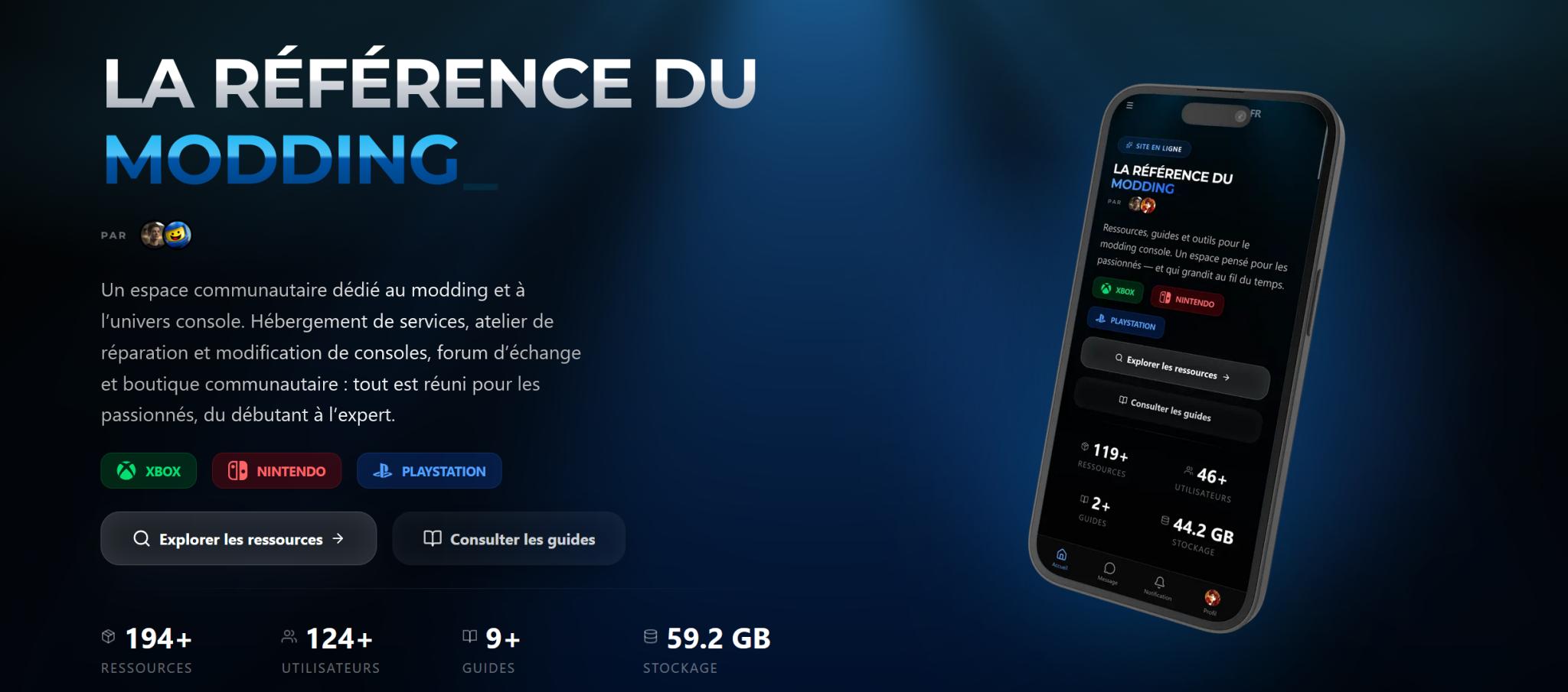 Discovery splash banner for LB'XMB.FR Discord server