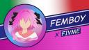 Discovery splash banner for Femboy x Fivme Discord server