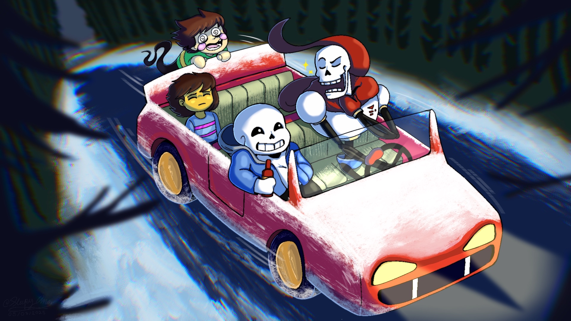 Discovery splash banner for Undertale Fractured Time Discord server