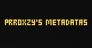 Discovery splash banner for Prroxzy's Metadatas Discord server