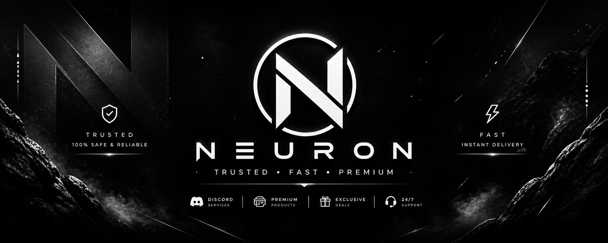 Discovery splash banner for Neuron | Legit Shop Discord server
