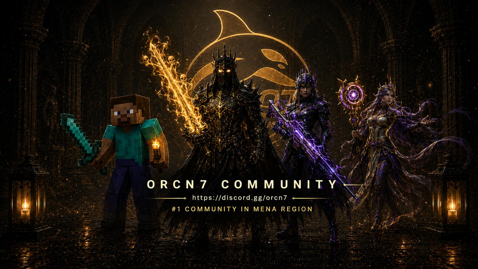 Discovery splash banner for ORCN7 Community Discord server
