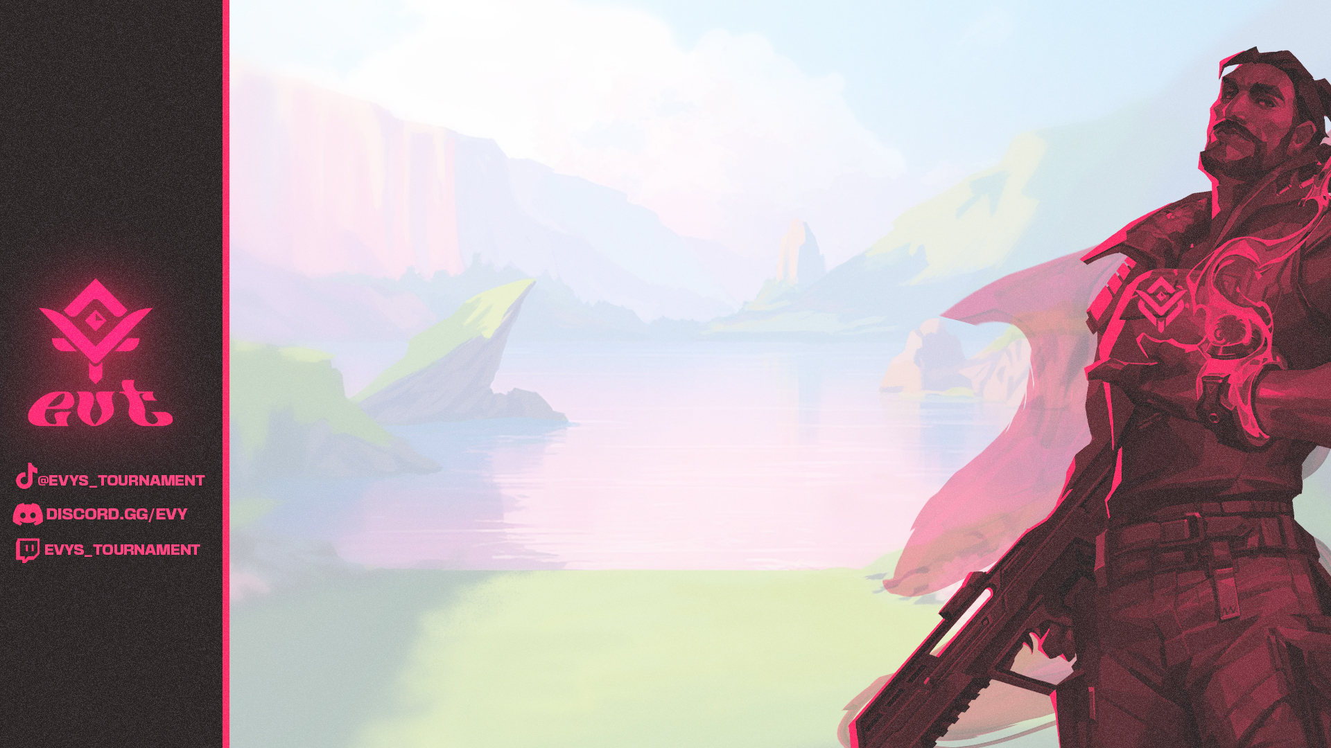 Discovery splash banner for EVT | Evy's Tournament Discord server