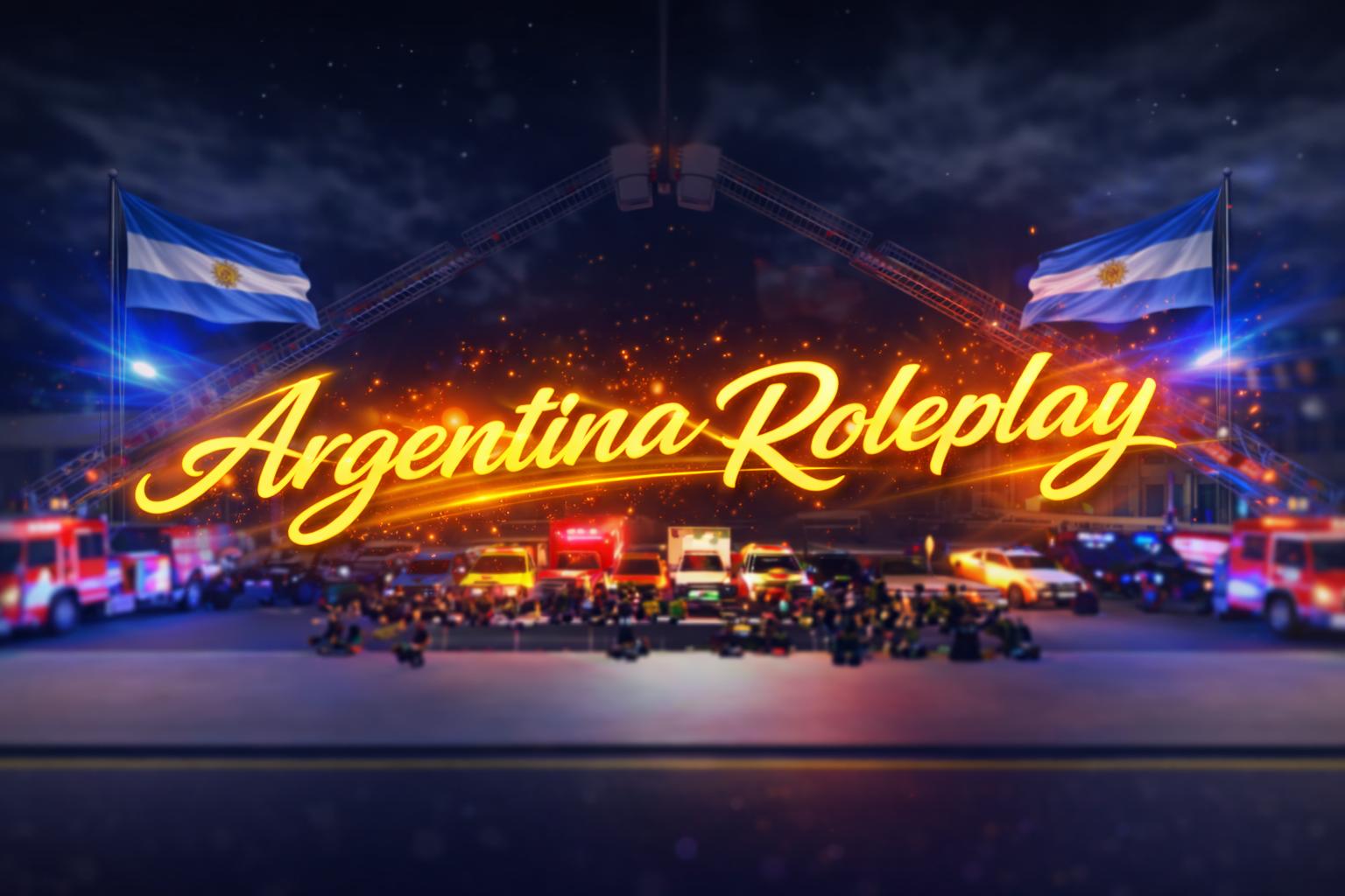 Discovery splash banner for Argentina RP | Español | ER:LC Discord server