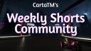 Discovery splash banner for CartaTMโs Weekly Shorts Community Discord server