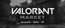 Discovery splash banner for Valorant Market™ | Cheap Valorant Accounts, Cheap Valorant Points Discord server