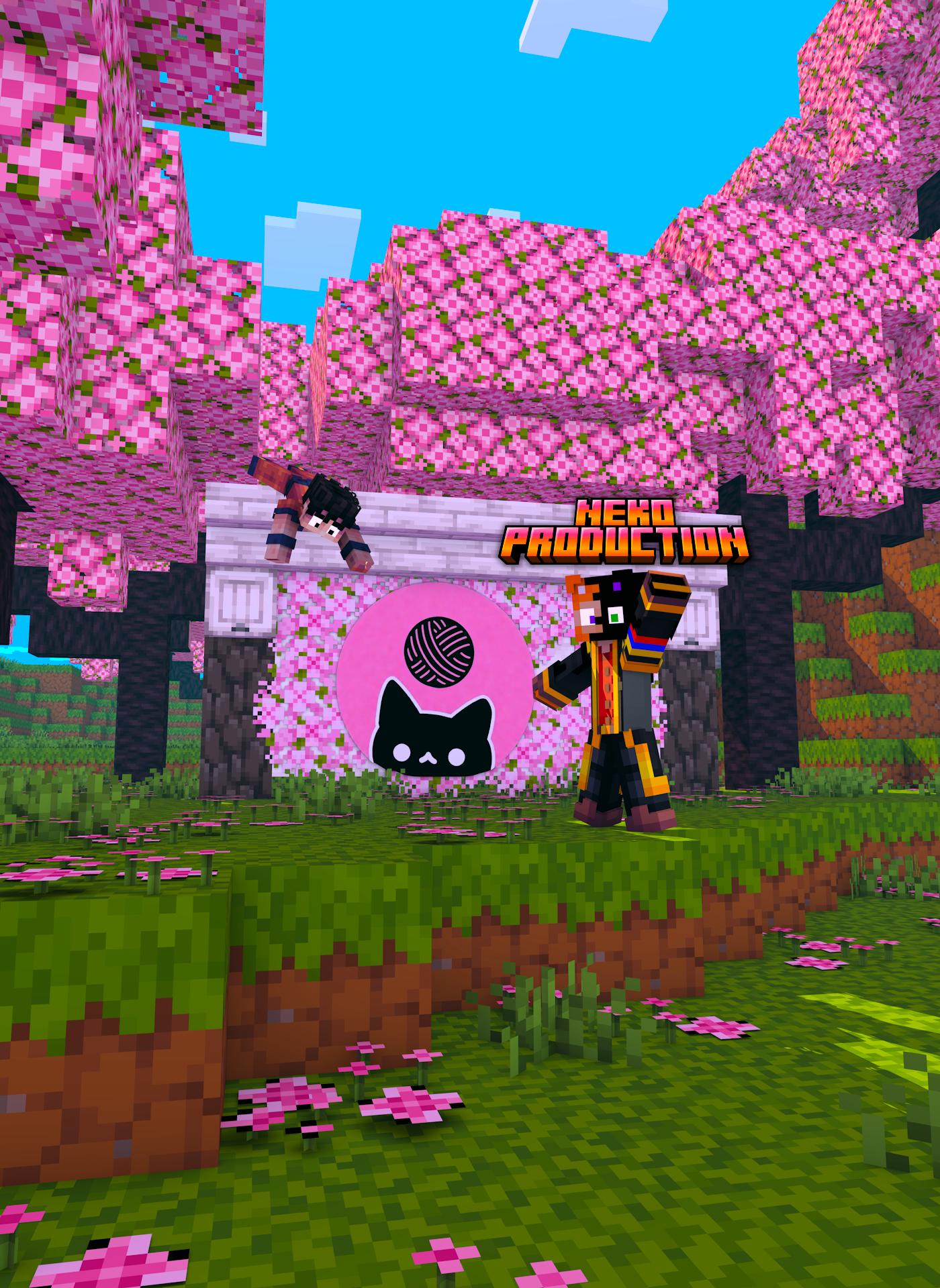 Discovery splash banner for Neko Productions 🌸 Discord server