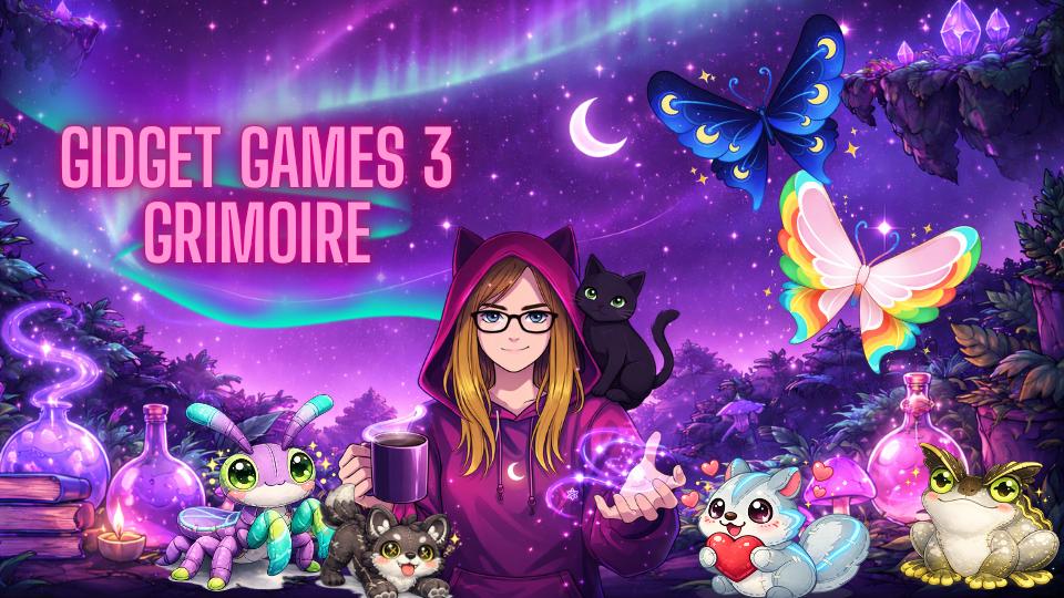 Discovery splash banner for GidgetGames3 Grimoire Discord server