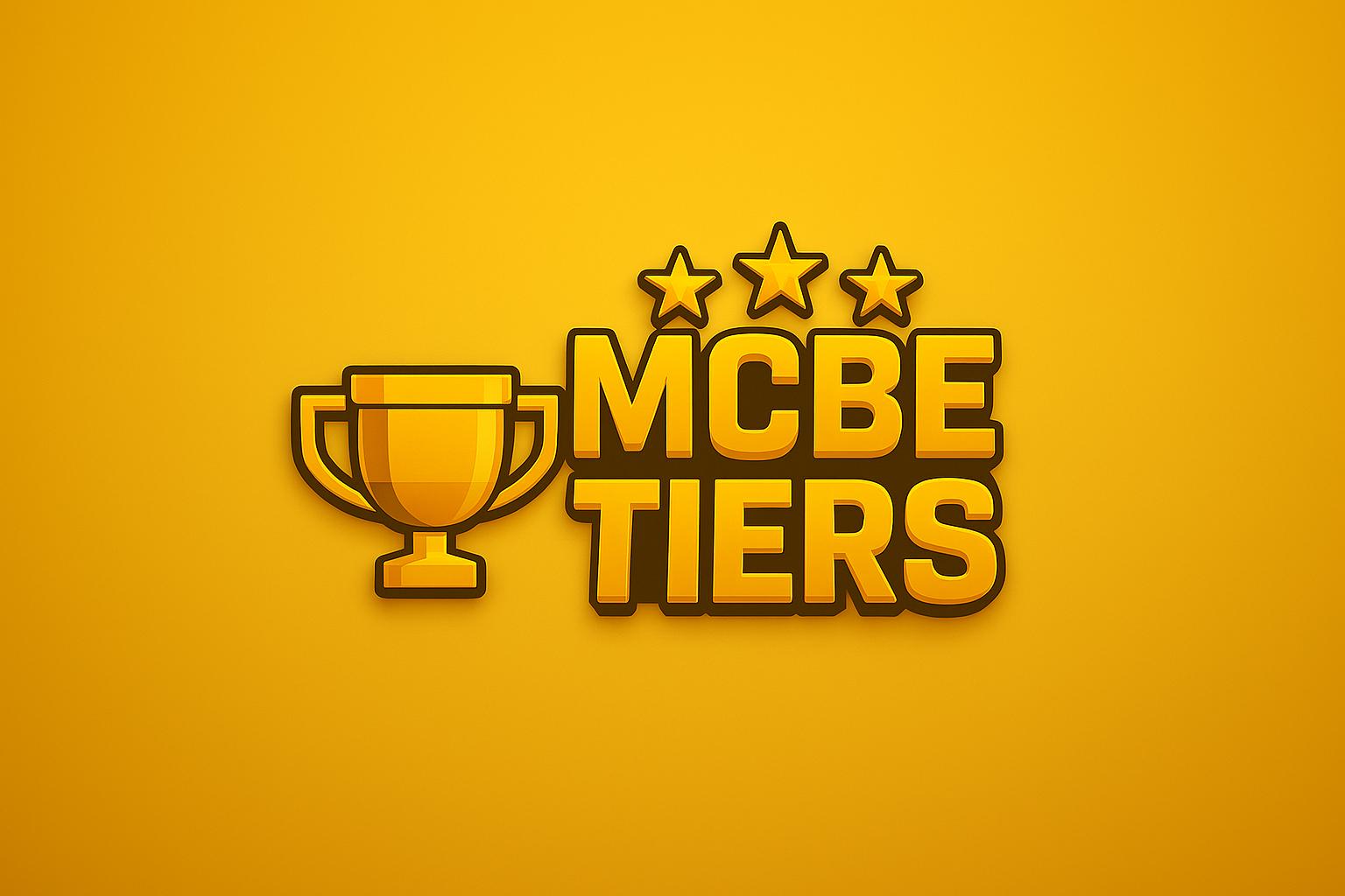 Discovery splash banner for MCBE Tiers (Native) - launching on May Discord server