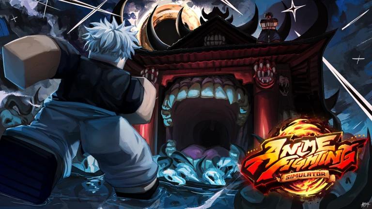 Discovery splash banner for Anime Fighting Simulator Discord server