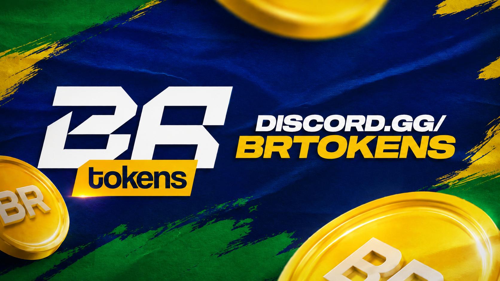 Discovery splash banner for BR TOKENS #10k Discord server