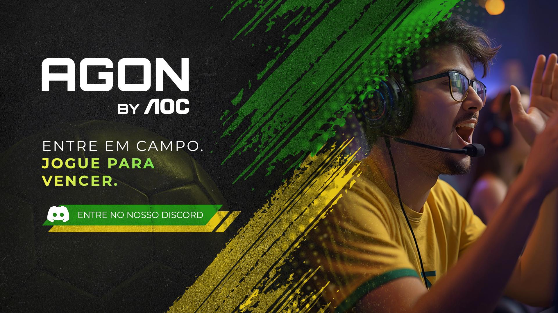 Discovery splash banner for AGON by AOC Discord server