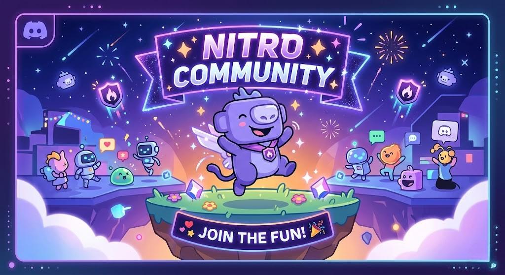 Discovery splash banner for 🌞 Nitro Community • #30k「.gg/nitrocm」 Discord server