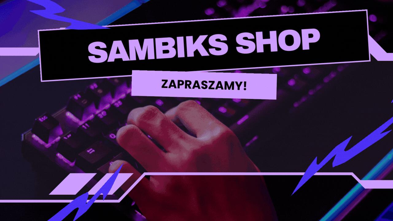 Discovery splash banner for 50 PLN KONKURS Sambiks SHOP Discord server