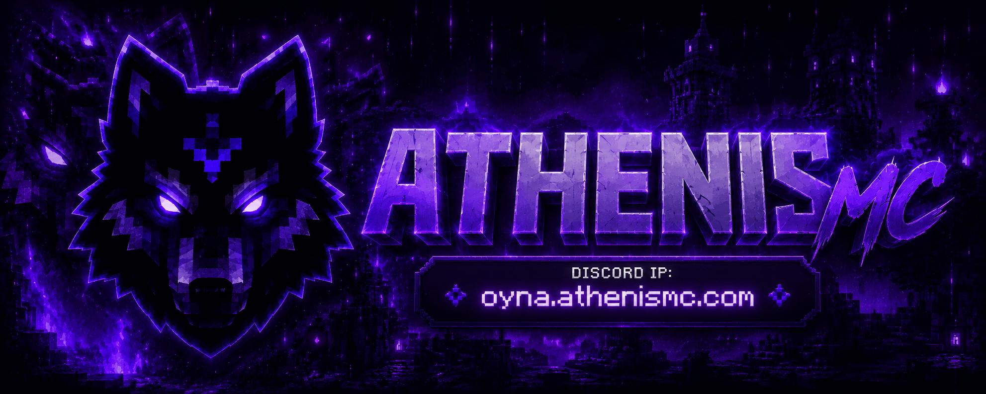 Discovery splash banner for AthenisMC / Sezon I ---) 20.00 Discord server