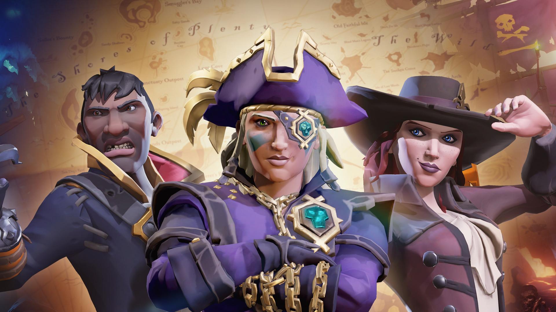 Discovery splash banner for Black Sails - Sea of Thieves Québec Discord server