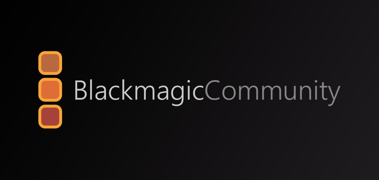 Discovery splash banner for Blackmagic Design Community Discord server