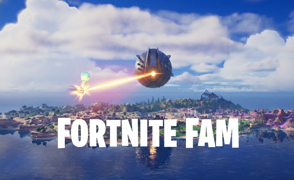 Discovery splash banner for Fortnite Fam Discord server