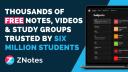 Discovery splash banner for ZNotes Discord server