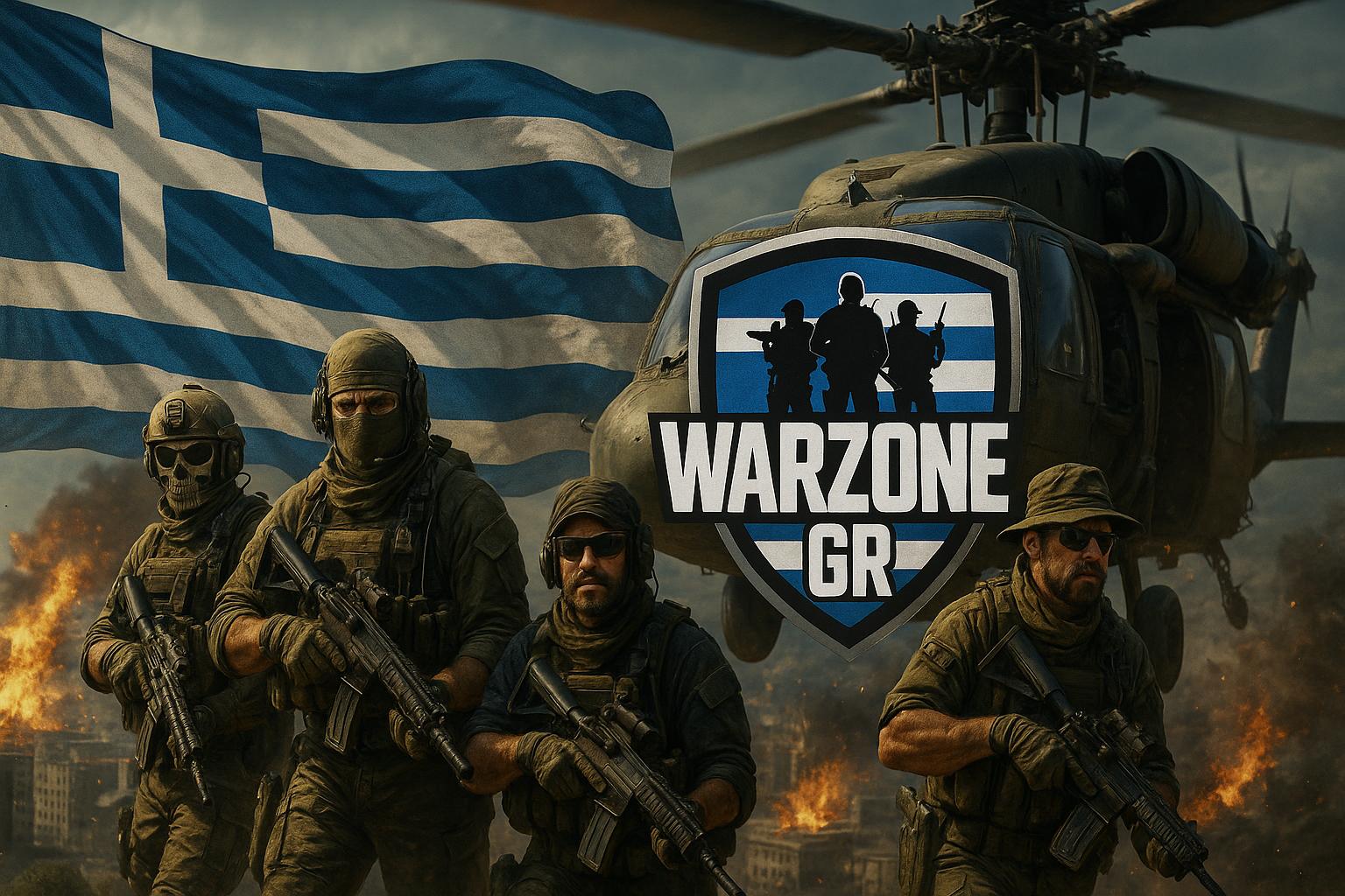 Discovery splash banner for WARZONE³ 🇬🇷 Discord server