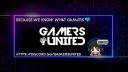 Discovery splash banner for 𝐆𝐀𝐌𝐄𝐑𝐒 𝐔𝐍𝐈𝐓𝐄𝐃 Discord server