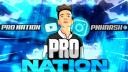 Discovery splash banner for PRO NATION Discord server