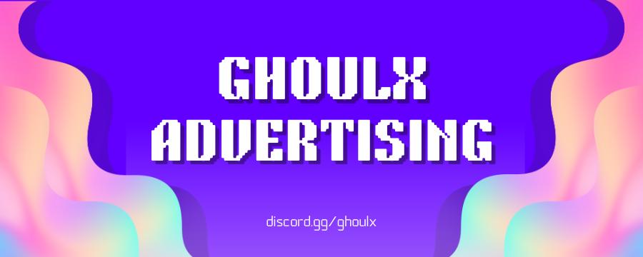 Discovery splash banner for GHOULx: Advertising & Growth Community Discord server