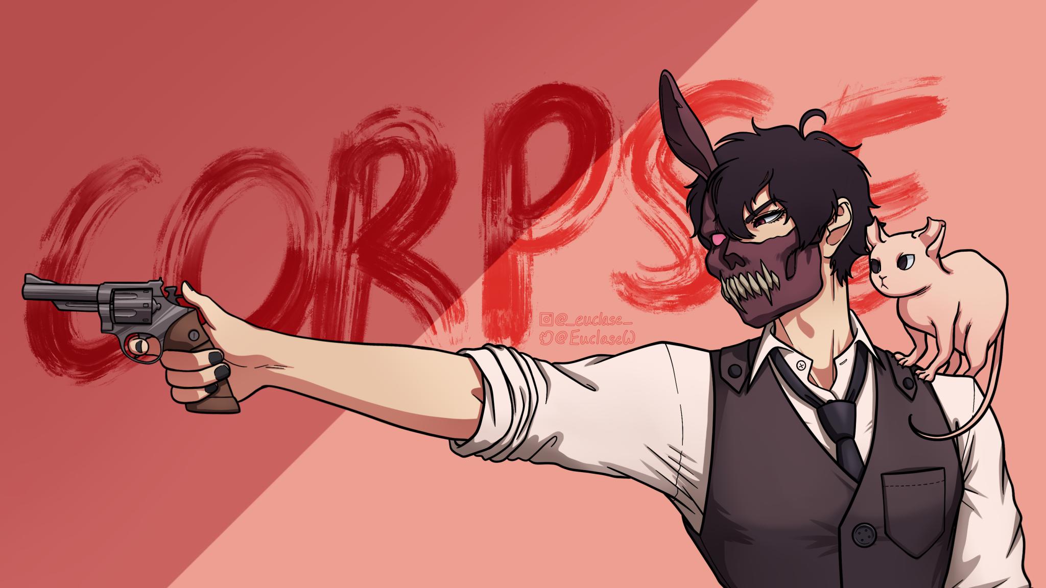 Discovery splash banner for Corpse Husband Discord server