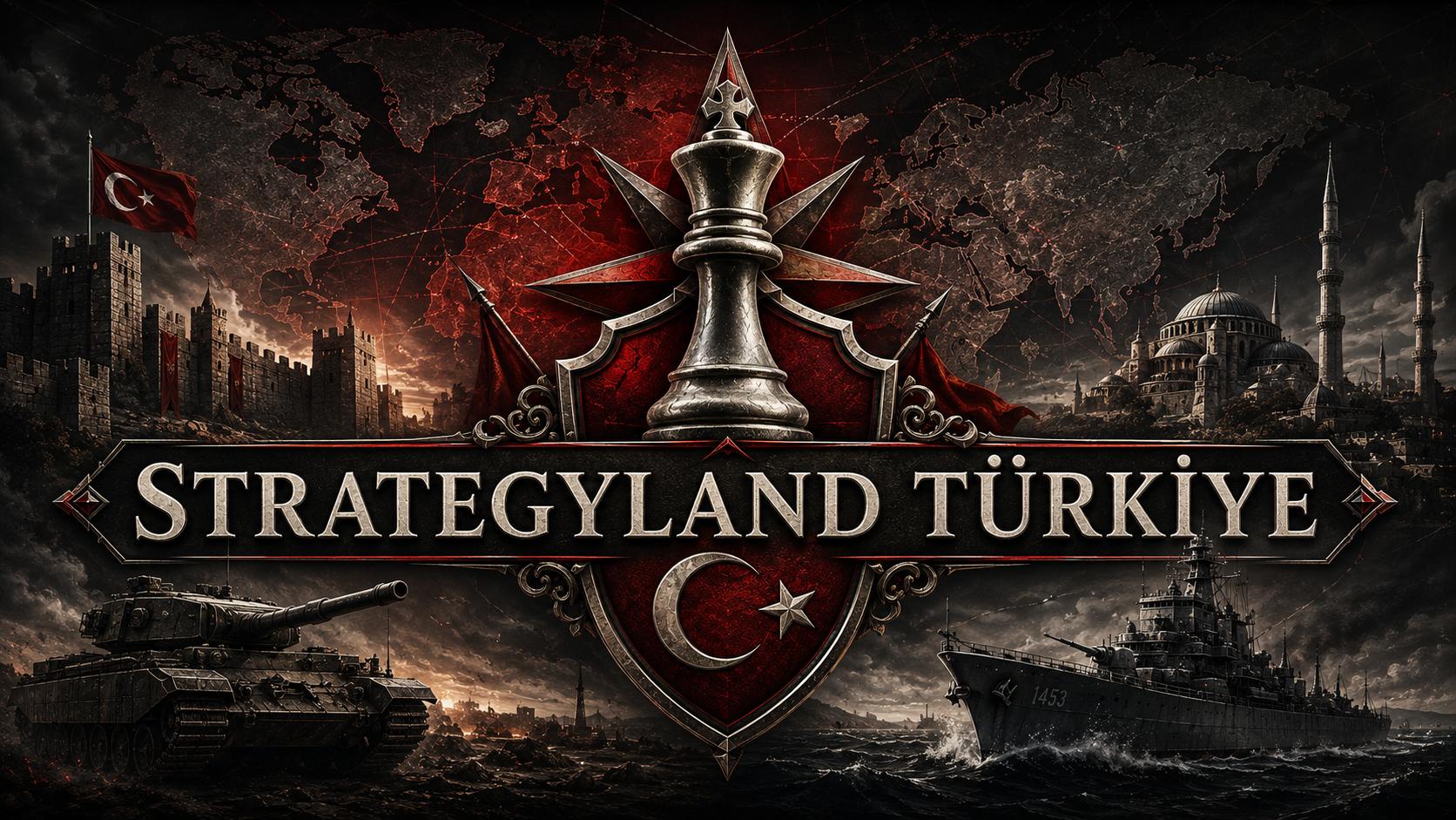 Discovery splash banner for Strategyland Türkiye / HOI4TR Discord server