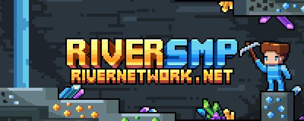 Discovery splash banner for River Network | SMP Discord server
