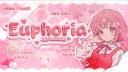 Discovery splash banner for ʚ₊˚ ꒰🌸・euphoria 幸福 °. ♡ guild tag・kawaii・cute・make friends・nitro・safe space・anime・mental health˚໑ Discord server