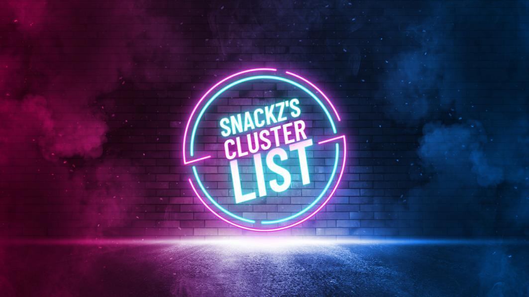Discovery splash banner for Snackz's Cluster List™ | Ark Discord server