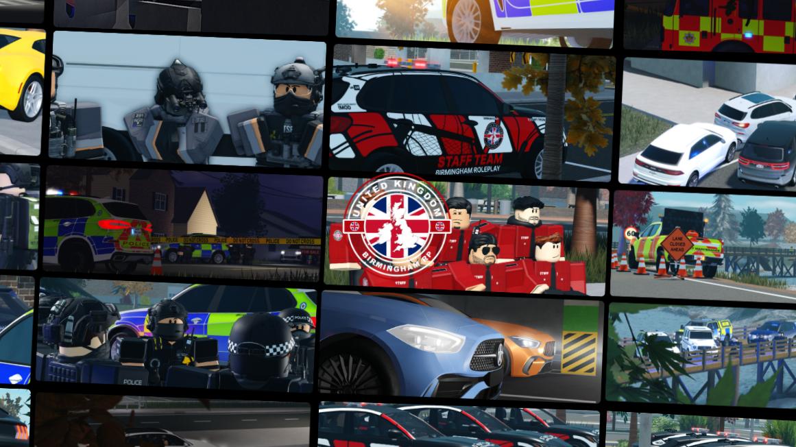 Discovery splash banner for United Kingdom Birmingham Roleplay Discord server