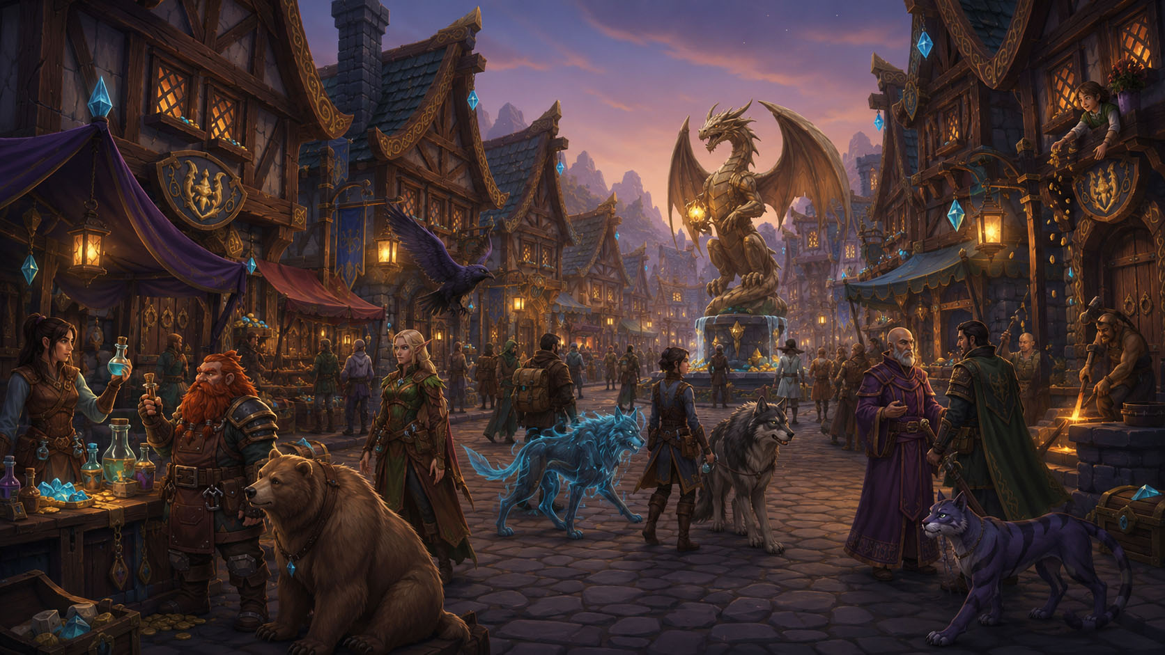 Discovery splash banner for Wyrecraft: Play to Earn & Chill Discord server